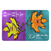 Natuur Pal Maple Dishwasher Magnet | Schoon en vui Magneet (Horizontaal)