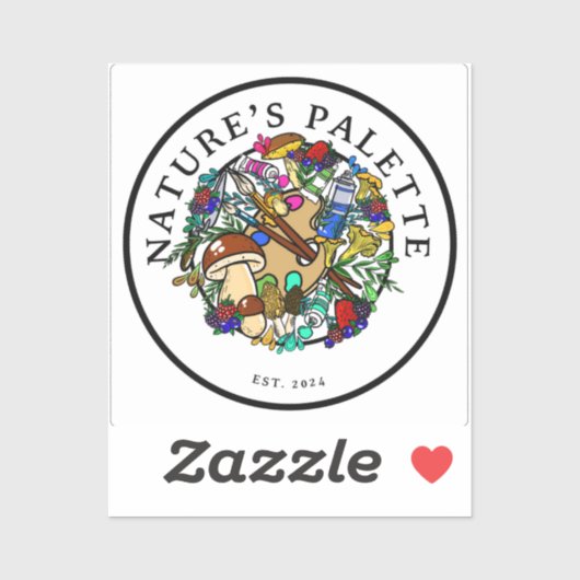 Natuur Palette Vinyl Sticker (Vel)