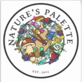 Natuur Palette Vinyl Sticker (Voorkant)