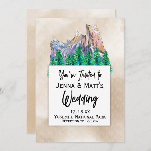 Natuur Park Uitnodigingen (Voorkant / Achterkant)