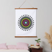 Natuur Pastel Mandala Hangend Wandkleed (Slaapkamer)