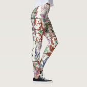 Natuur Patchwork: Chique naadloze achtergrond Leggings (Rechts)