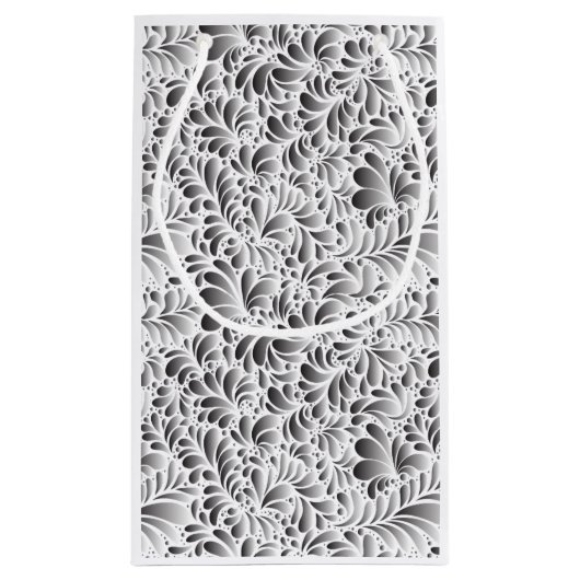 Natuur Patroon Achtergrond Gift Bag Klein Cadeauzakje (Achterkant)