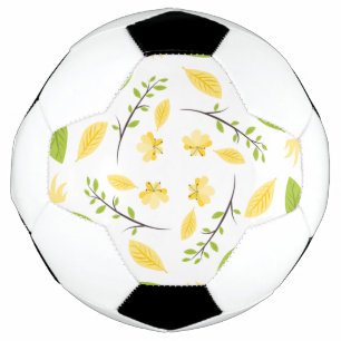 Natuur Patroon Bladeren Tekening Schets Bloemen   Voetbal