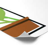 Natuur patroon, kas, tuinieren. Omheining, debiet Poster (Hoek)