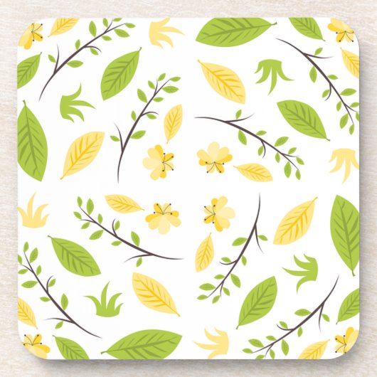 Natuur Patroon lekt tekenen Bier Onderzetter (Voorkant)