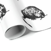 Natuur Patroon - Muskrats Cadeaupapier (Rol Hoek)