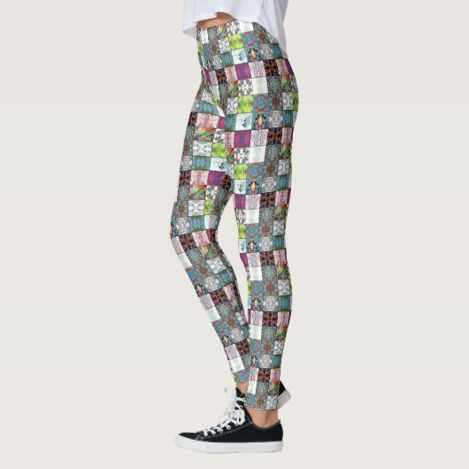 Natuur Patrooncollage Leggings (Links)