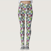 Natuur Patrooncollage Leggings (Voorkant)