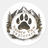 Natuur Paw Explorers Sticker (Voorkant)
