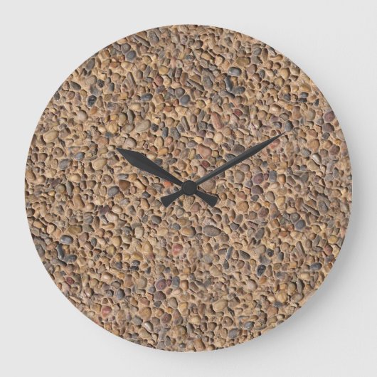 Natuur Pebble Rocks Foto Grote Klok (Voorkant)
