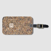 Natuur Pebble Stones Foto van Monogram Bagagelabel (Voorkant (horizontaal))