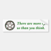 Natuur Pentacle Bumpersticker (Voorkant)