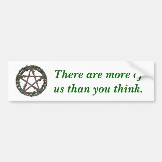 Natuur Pentacle Bumpersticker (Voorkant)