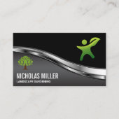 Natuur Persoon Tuinieren Logo Visitekaartje (Voorkant)