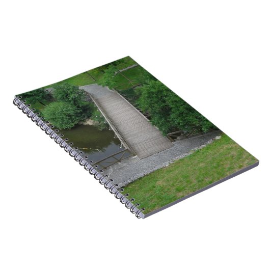 Natuur Photography Park Bridge Trees Green Notitieboek (Rechterzijde)