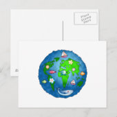 Natuur Planet Briefkaart (Voorkant / Achterkant)