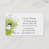 Natuur Plant Garden Bird Flower Visitekaartje (Voorkant)