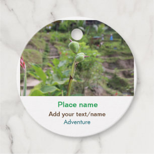 Natuur planten fotografie strand water reizen naam bedankjes labels