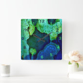 Natuur Platterns Vierkante Klok (Huis)