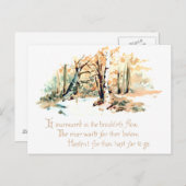 Natuur poëzie briefkaart (Voorkant / Achterkant)