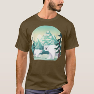 Natuur Polair Beer van wilde dieren in het noordpo T-shirt