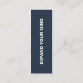 Natuur Portret Bladwijzer Mini Visitekaartje (Achterkant)