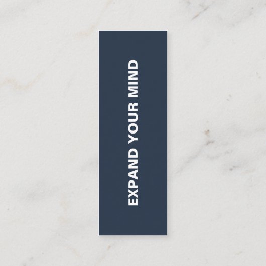 Natuur Portret Bladwijzer Mini Visitekaartje (Achterkant)