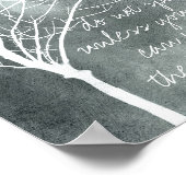 natuur poster citaat spreekt niet zen proverb (Hoek)