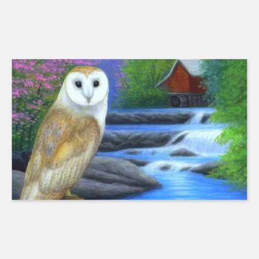 natuur poster rechthoekige sticker (Voorkant)