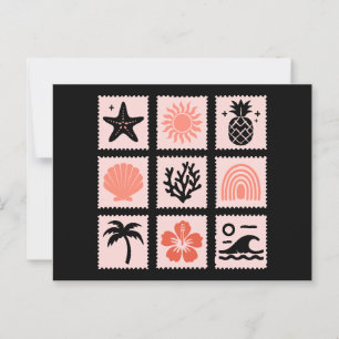 Natuur postzegelcollage briefkaart