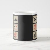 Natuur postzegelcollage grote koffiekop (Voorkant)