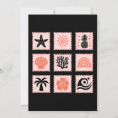 Natuur postzegelcollage kaart (Voorkant)