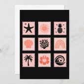 Natuur postzegelcollage kaart (Voorkant / Achterkant)