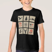 Natuur postzegelcollage Tri-Blend shirt (Voorkant)
