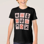 Natuur postzegelcollage Tri-Blend shirt (Voorkant)