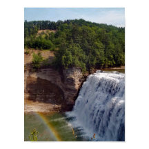 Natuur prachtige waterval regenboog