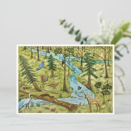 Natuur Preserve Briefkaart (Staand voorkant)