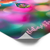 Natuur Prism: Dewdrop op bloemblaadje Poster (Hoek)