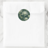 Natuur Queen Anne's Lace Pattern Ronde Sticker (Tas)
