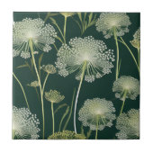 Natuur Queen Anne's Lace Pattern Tegeltje (Voorkant)