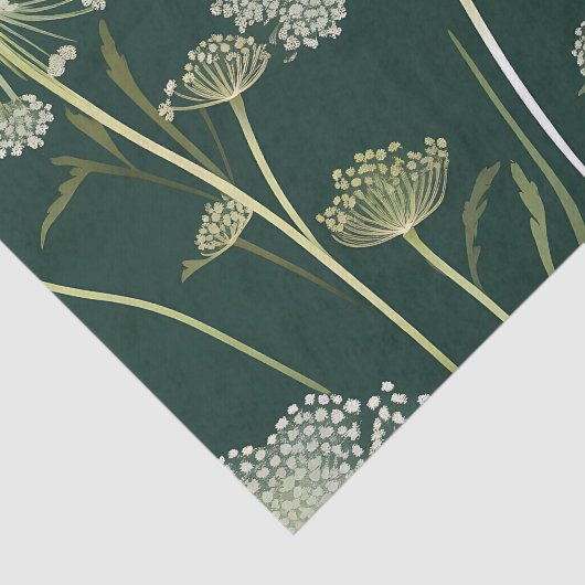 Natuur Queen Anne's Lace Pattern Tissuepapier (Detail)