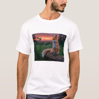 Natuur quote "Waar het wild pauzeert, begint de vr T-shirt
