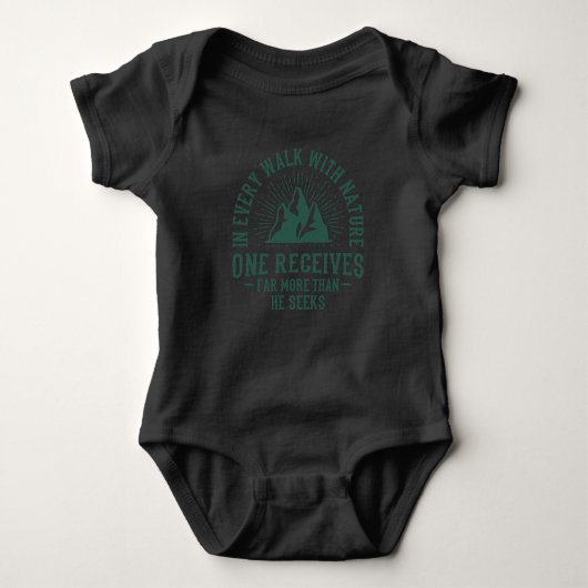 NATUUR QUOTES Funny Hiker Wanderer Romper (Voorkant)