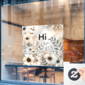 Natuur raamsticker (Cafe Raam)