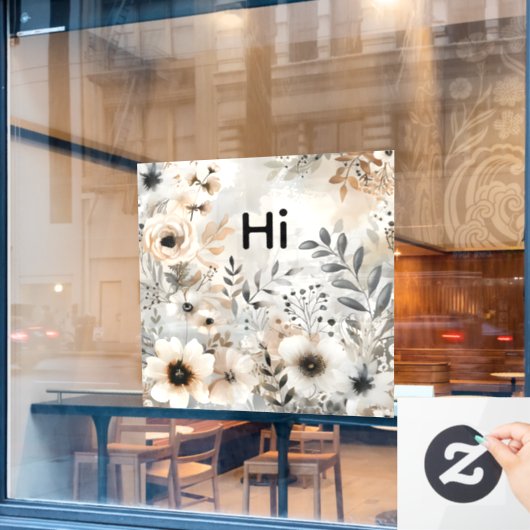 Natuur  raamsticker (Cafe Raam)