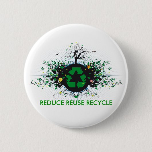 Natuur Recycli Ronde Button 5,7 Cm (Voorkant)