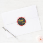 Natuur Red Gold Hartelijk dank Ronde Sticker (Envelop)