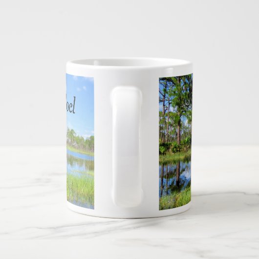 Natuur reflecteert Mok Jumbo (Achterkant)