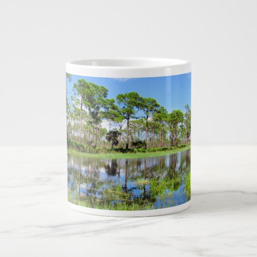 Natuur reflecteert Mok Jumbo (Voorkant)